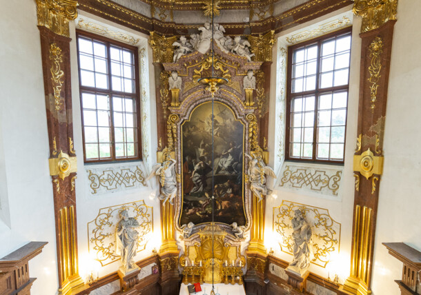     baroque palace Upper Belvedere church 